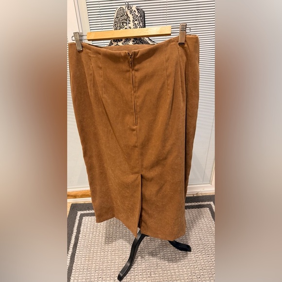 Briggs New York Brown Maxi Skirt 14P - Picture 4 of 7